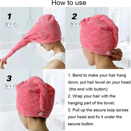 Hair Dry Towel Cap