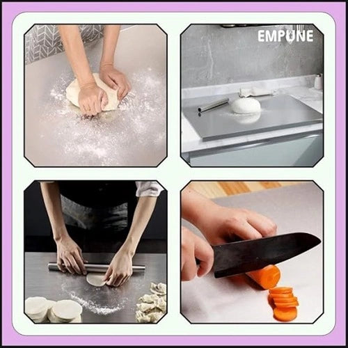Stainless Steel Cutting Board ( Size: 41x33cm )