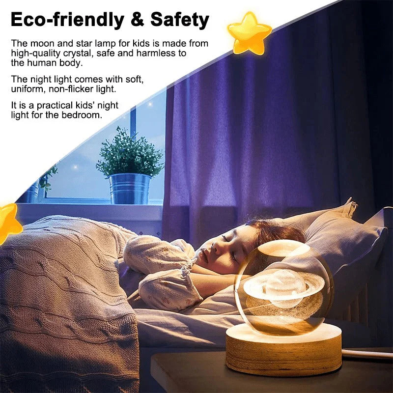 3D Led Crystal Ball Lamp
