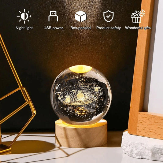 3D Led Crystal Ball Lamp