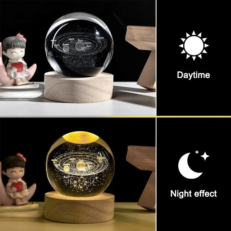 3D Led Crystal Ball Lamp
