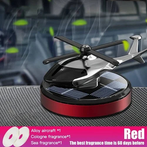 Solar Powered Car Dashboard Helicopter Perfume ( With Fragrance )
