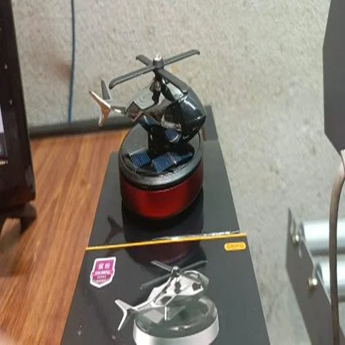 Solar Powered Car Dashboard Helicopter Perfume ( With Fragrance )