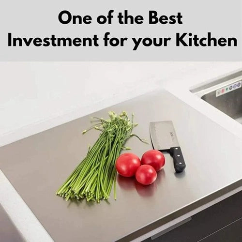 Stainless Steel Cutting Board ( Size: 41x33cm )